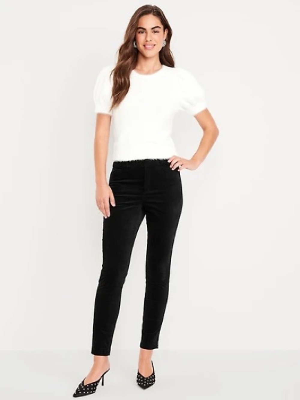 NWT High Waisted Pixie Velvet Ankle Pant
